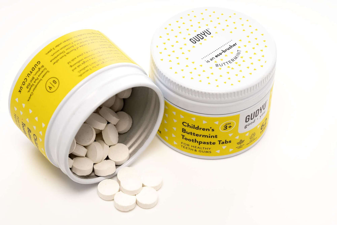 CHILDREN'S BUTTERMINT TOOTHPASTE TABS - GudYu